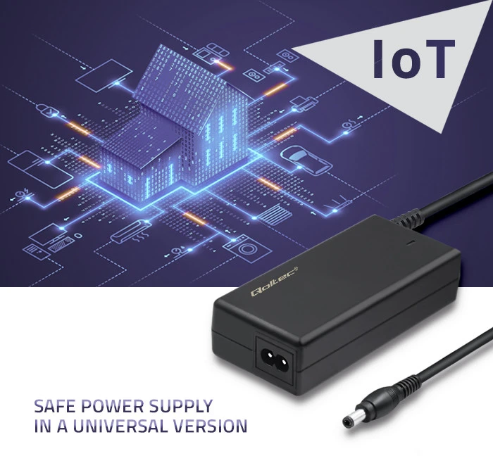 QOLTEC 51106 Qoltec Universalus kintamosios srovės adapteris 72W 12V 6A 5.5 2.1 + maitinimo laidas