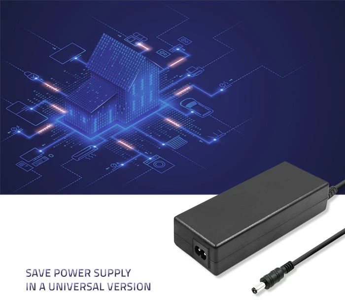 QOLTEC 51108 Universalus kintamosios srovės adapteris 84W 12V 7A 5.5 2.1 + maitinimo laidas