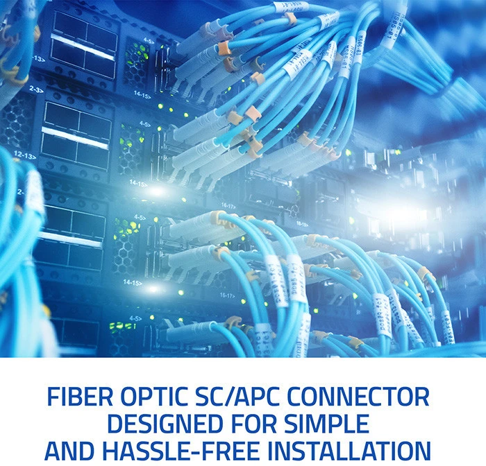 Qoltec Šviesolaidžio jungtis SC/APC 3.0mm singlemode
