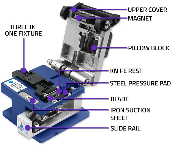 Qoltec šviesolaidinis pjaustytuvas FC-6S