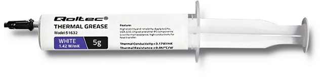 QOLTEC 51632 Qoltec terminė pasta 1.42 W/m-K 5g Baltas