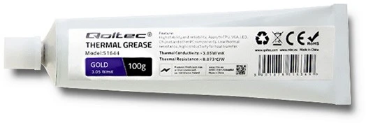 QOLTEC 51644 Qoltec Thermal paste 3.05 W/m-K 100g auksinis