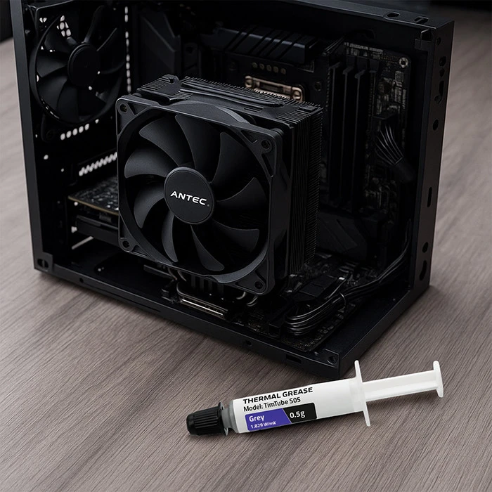Qoltec terminė pasta TIM TUBE S05 0.5g pilka