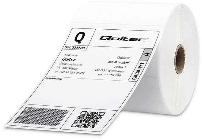 QOLTEC Thermal Label 100 x 150 500 etiketės