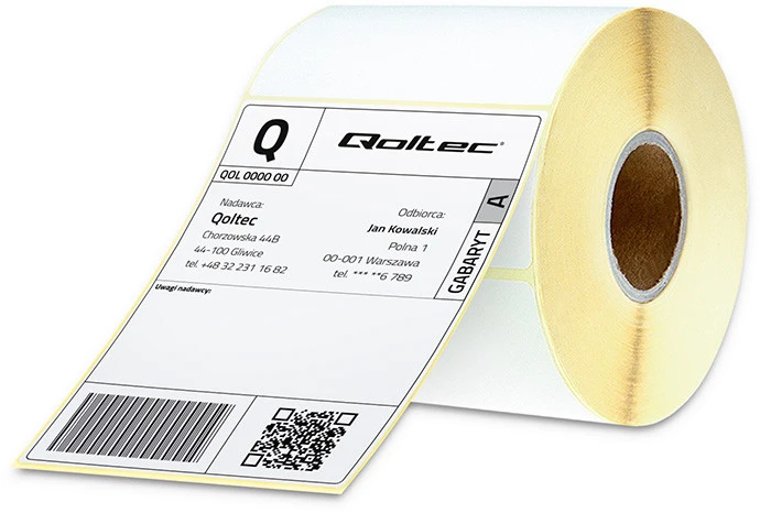 Qoltec terminiai lipdukai 100 x 210 mm, 350 vnt