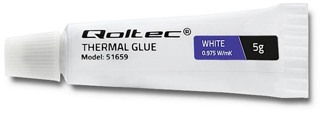 QOLTEC 51659 Qoltec terminiai klijai 0,975 W/m-K | 5g | baltas