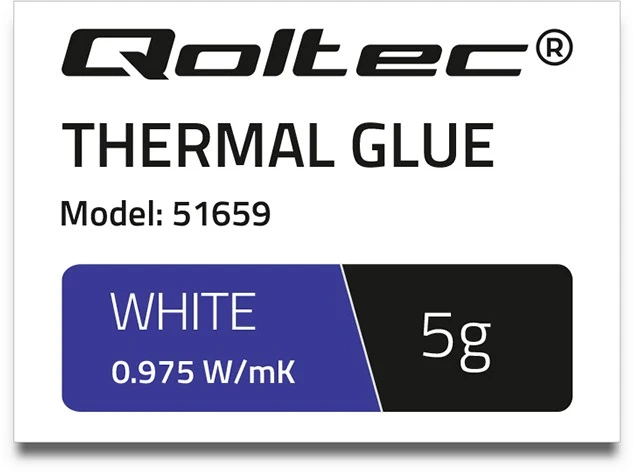 QOLTEC 51659 Qoltec terminiai klijai 0,975 W/m-K | 5g | baltas