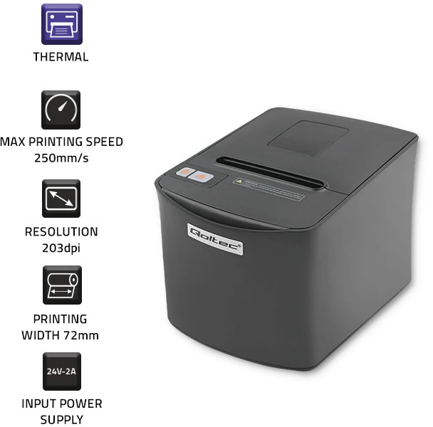 QOLTEC 50256 Receipt spausdintuvas voucher thermal USB
