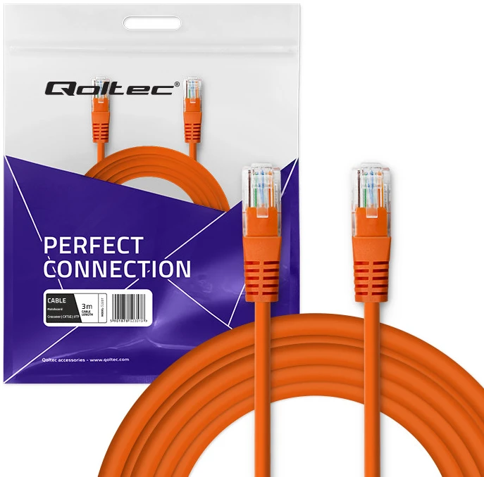 QOLTEC Cable Patchcord Crossover CAT5E UTP 3m