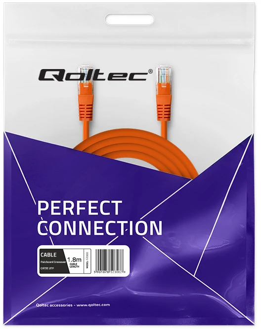 QOLTEC Cable Patchcord Crossover CAT5E UTP 1,8m