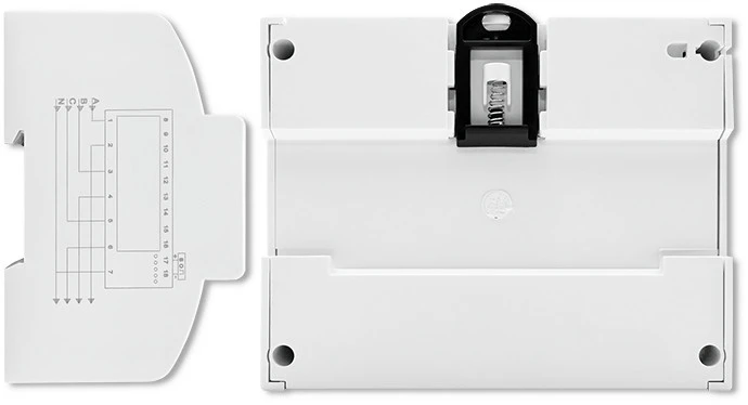 „Qoltec“ 3 fazių dvikryptis elektroninis skaitiklis | Energijos skaitiklis, montuojamas ant DIN bėgelio | 400 V | 100 A | LCD | 4P