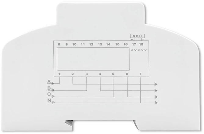 „Qoltec“ 3 fazių dvikryptis elektroninis skaitiklis | Energijos skaitiklis, montuojamas ant DIN bėgelio | 400 V | 100 A | LCD | 4P