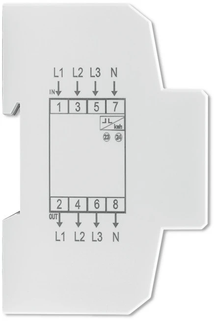 „Qoltec“ trifazis elektroninis skaitiklis | DIN bėgelio energijos suvartojimo skaitiklis | 400 V | 100A | LCD | 4P