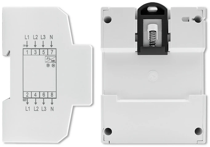 „Qoltec“ trifazis elektroninis skaitiklis | DIN bėgelio energijos suvartojimo skaitiklis | 400 V | 100A | LCD | 4P