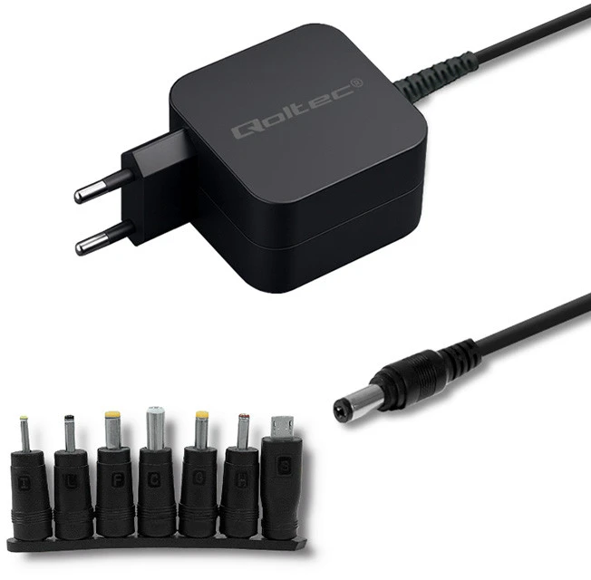 QOLTEC 51557 Qoltec Universalus maitinimo adapteris 15W 7 priedai + maitinimo laidas