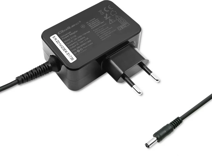 QOLTEC 51736 Universalus maitinimo adapteris 30W 7 priedai + maitinimo laidas