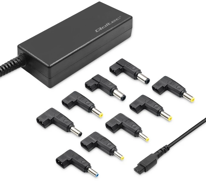 QOLTEC 50011 Universalus maitinimo adapteris 65W 8 kištukai + maitinimo laidas