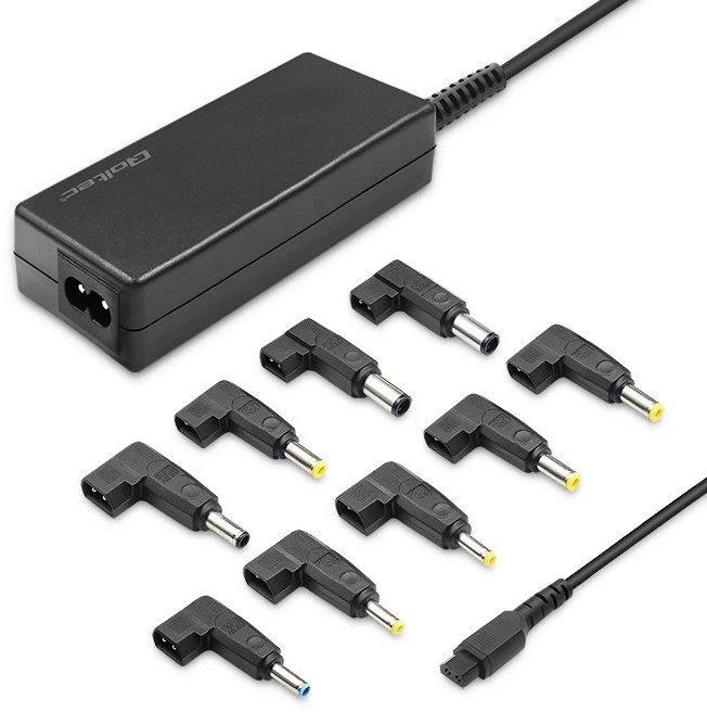 QOLTEC 50011 Universalus maitinimo adapteris 65W 8 kištukai + maitinimo laidas