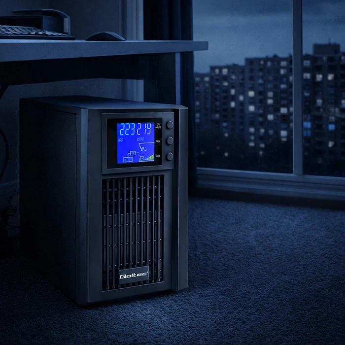 „Qoltec“ grynos sinusinės bangos | 3 kVA | 2400 W | AVR | LCD | Grynos sinusinės bangos