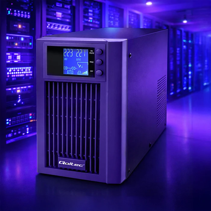 „Qoltec“ grynos sinusinės bangos | 3 kVA | 2400 W | AVR | LCD | Grynos sinusinės bangos