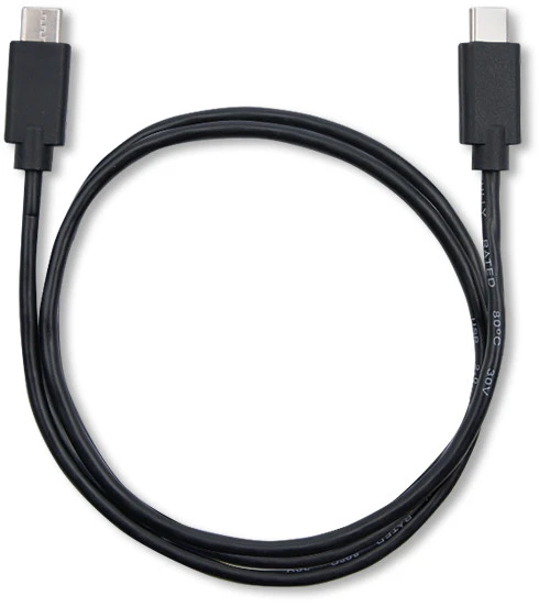 QOLTEC 52343 USB 2.0 cable type C male USB 2.0 type C male 1.4m Juodas