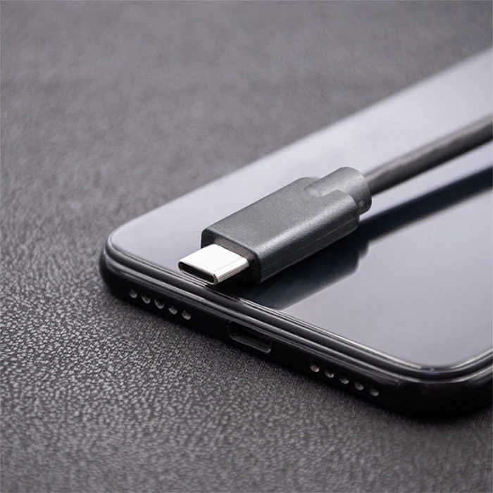 QOLTEC 52347 USB 2.0 cable type C male USB 2.0 type C male 2.5m Juodas