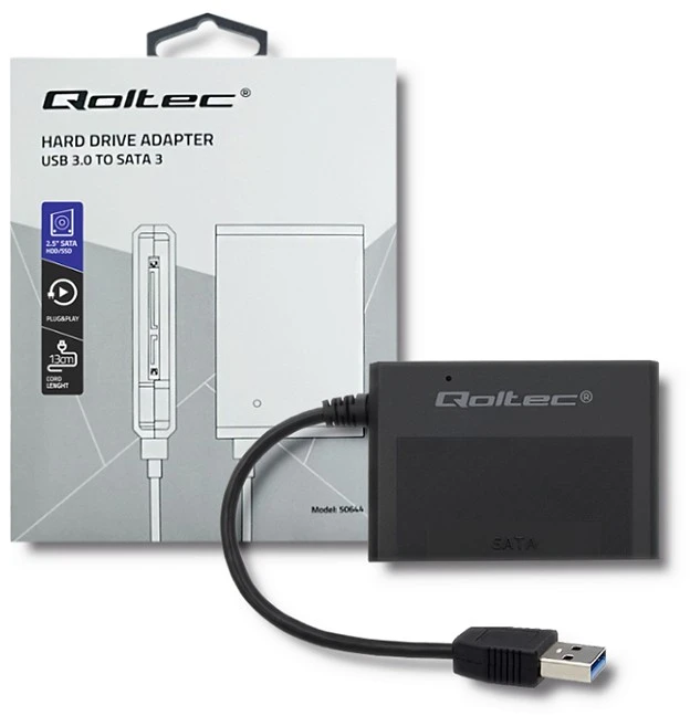 QOLTEC kietojo disko adapteris USB 3.0 HDD/SSD 2.5" SATA3
