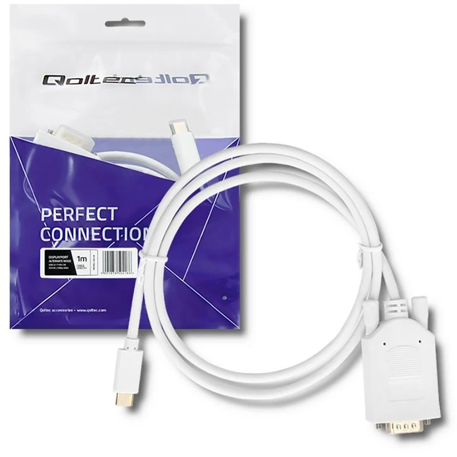 Qoltec USB 3.1 tip C vyr. / VGA vyr. kabelis 1m Full HD