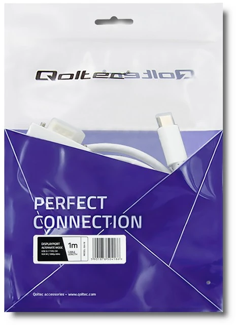 Qoltec USB 3.1 tip C vyr. / VGA vyr. kabelis 1m Full HD