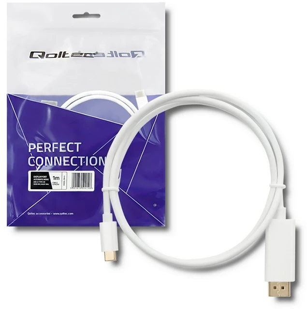QOLTEC 50414 Qoltec DisplayPort alternatyvus režimas USB 3.1 CM / HDMI AM 4Kx2K 1m