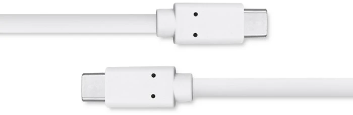 QOLTEC 50508 Kabelis USB 3.1 tipo C kištukas USB 3.1 tipo C kištukas 1m Baltas