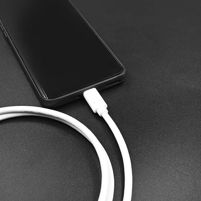 QOLTEC 50508 Kabelis USB 3.1 tipo C kištukas USB 3.1 tipo C kištukas 1m Baltas