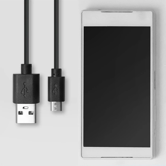 Qoltec USB A vyr. – micro USB B vyr. kabelis 1 m