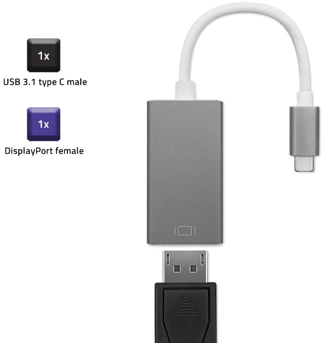 Qoltec Adapteris USB 3.1 type -C
