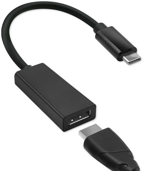 QOLTEC 50377 USB 3.1 adapteris C tipo vyriškas / DP moteriškas 4K 23cm