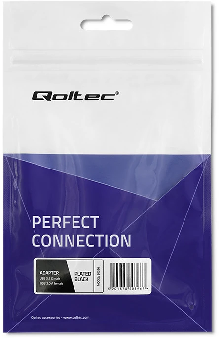 QOLTEC 50396 Qoltec Adapteris USB 3.1 Type C vyriškas USB 2.0 A moteriškas