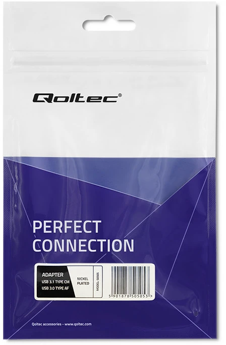 QOLTEC 50505 Qoltec USB adapteris 3.1 tipo C vyriškas USB 3.0 A moteriškas