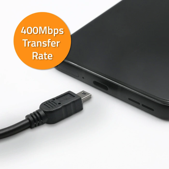 Qoltec USB A patinas | Mini USB B kištukas | 1,8 m