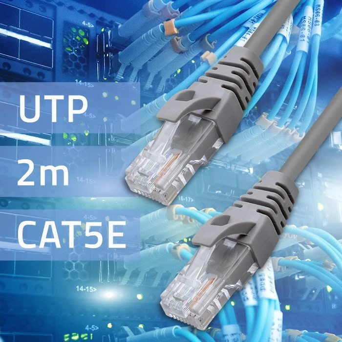 Qoltec UTP kabelis Patchcord CAT5e 2xRJ45 2m aukštos spartos