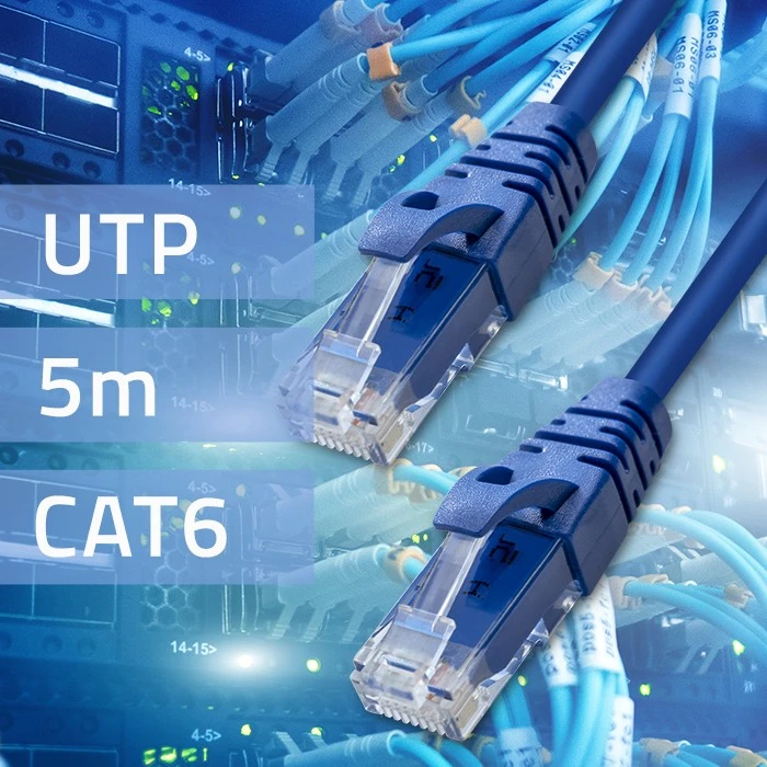 Qoltec UTP kabelis Patchcord CAT6 2xRJ45 5m aukštos spartos