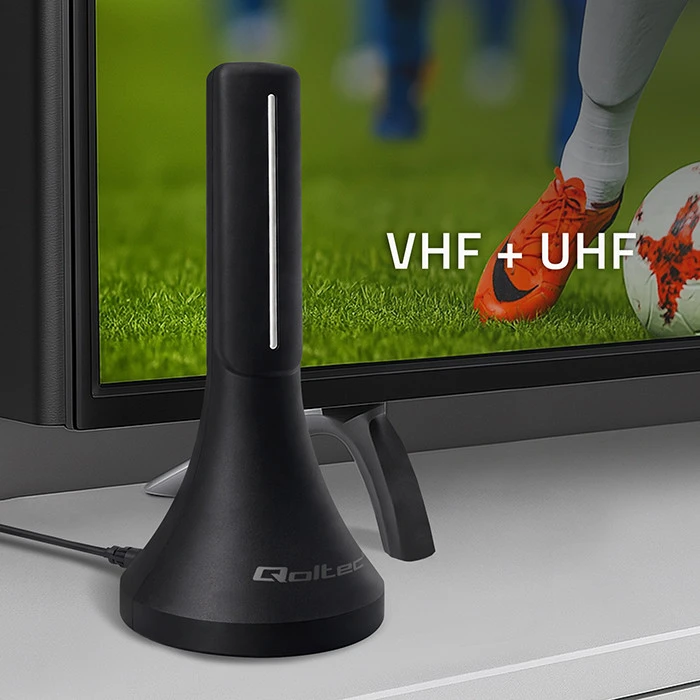 Qoltec vidinė DVB-T/T2 TV antena 32dBi 4K 4m