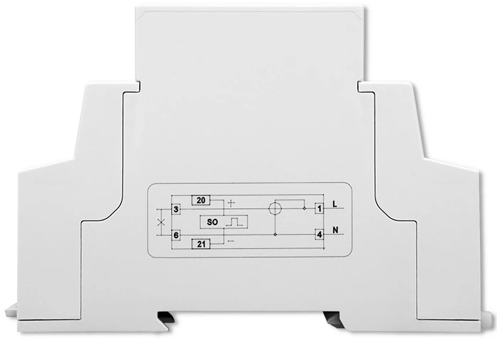 Vienfazis elektroninis skaitiklis suvartojimas energija ant bėgio din 230v lcd 1p plonas Qoltec