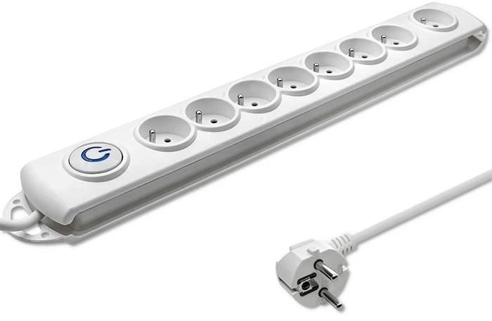 QOLTEC 50293 Apsauga nuo viršįtampių 8 lizdai 1,5m