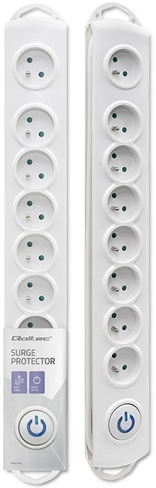 QOLTEC 50293 Apsauga nuo viršįtampių 8 lizdai 1,5m