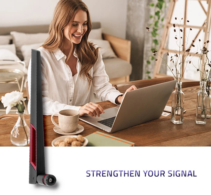 QOLTEC 57017 Wi-Fi 2.4/5GHz 5dBi visakryptė antena