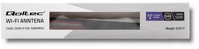 QOLTEC 57017 Wi-Fi 2.4/5GHz 5dBi visakryptė antena