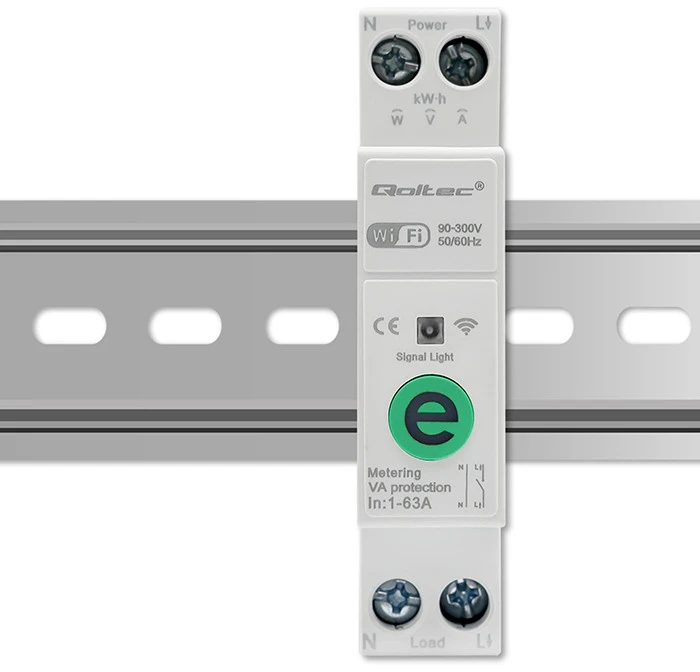 Elektros skaitiklis Qoltec 63A relė