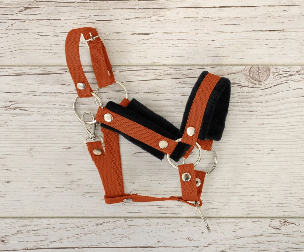 Super Hobby Horse Hobio žirgo kantaras ir pavadis – juoda/ruda