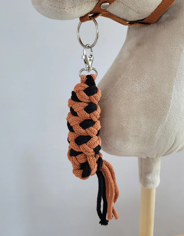 Super Hobby Horse Hobio žirgo kantaras ir pavadis – juoda/ruda