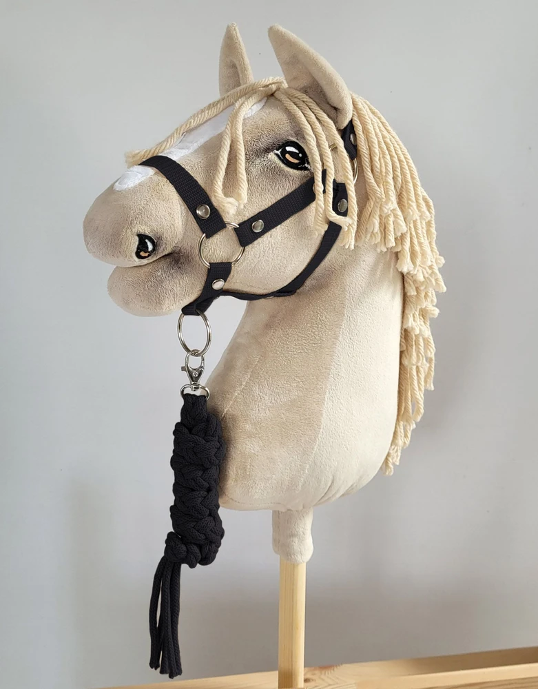 Super Hobby Horse Pavadėlis hobby horse su juodu kordu